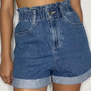 H&M High Waist Denim Shorts